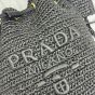 Prada Crochet and leather mini-bucket bag