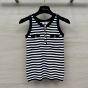 Celine marinière tank top in ribbed cotton jersey