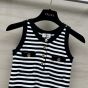 Celine marinière tank top in ribbed cotton jersey