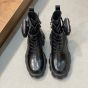 Prada Monolith leather and Re-Nylon boots with pouch