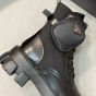 Prada Monolith leather and Re-Nylon boots with pouch