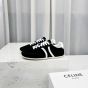 CELINE JOGGER LOW LACE-UP SNEAKER WITH TRIOMPHE in SUEDE CALFSKIN AND CALFSKIN