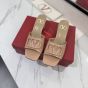 Valentino VLOGO SIGNATURE PATENT LEATHER SLIDE SANDAL 