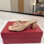 Valentino VLOGO SIGNATURE PATENT LEATHER SLIDE SANDAL 
