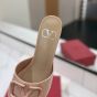 Valentino VLOGO SIGNATURE PATENT LEATHER SLIDE SANDAL 