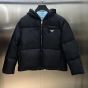 Prada Re-Nylon Gabardine hooded down jacket