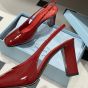 Prada Patent leather slingback pumps