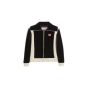 CHEZ VALENTINO TURTLENECK CHENILLE SWEATSHIRT WITH ZIPPER AND PATCH