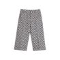 Valentino WOOL PANTS WITH CUFFS WITH TOUTE LA V JACQUARD PATTERN