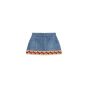 Valentino DENIM SKIRT WITH JACQUARD TRIMS