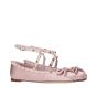 Valentino ROCKSTUD SATIN BALLERINA