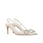 Valentino VLOGO SIGNATURE SLINGBACK PUMP IN CALFSKIN LEATHER 