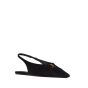 YSL BABYLONE slingback flats in satin crepe