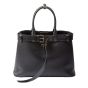 Prada Buckle large leather handbag with belt