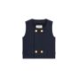 Celine top in double faced wool tricotine