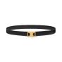 Celine MEDIUM REVERSIBLE FRAMED TRIOMPHE BELT in TAURILLON AND LIZARD EMBOSSED CALFSKIN