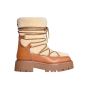 CELINE BULKY LACE-UP BOOT in SHEARLING AND CALFSKIN