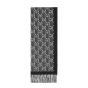 Gucci Wool jacquard scarf with GG Shadow