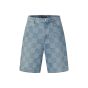 LV Damier 3D Light Denim Shorts