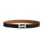 Hermès H belt buckle & Reversible leather strap 32 mm