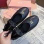 MIU MIU Ruches nappa leather ballerinas