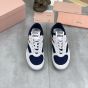 MIU MIU Gymnasium technical fabric and suede sneakers