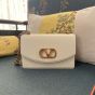 VALENTINO GARAVANI VAIN SHOULDER BAG IN SHINY CALFSKIN