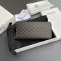 Celine Large zipped wallet in Triomphe Canvas