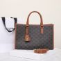 Celine MINI HORIZONTAL CABAS IN TRIOMPHE CANVAS AND CALFSKIN