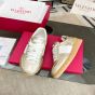 Valentino UPVILLAGE TRAINER IN LAMINATED CALFSKIN WITH NAPPA CALFSKIN LEATHER BAND
