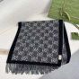 Gucci Wool jacquard scarf with GG Shadow