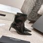YSL VENDOME booties in glazed leather
