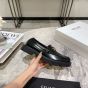 CELINE MARGARET LOAFER WITH TRIOMPHE CHAIN in POLISHED BULL