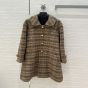Celine Victoire mac in Prince of Wales wool