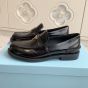 Prada Brushed leather loafers