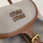 MIU MIU Canvas and leather backpack