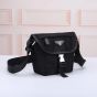 Prada Re-Nylon and Saffiano leather shoulder bag
