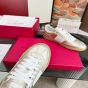 Valentino UPVILLAGE TRAINER IN LAMINATED CALFSKIN WITH NAPPA CALFSKIN LEATHER BAND