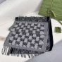 Gucci Wool jacquard scarf with GG Shadow