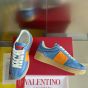 Valentino UPVILLAGE LOW TOP SNEAKER IN CRUST LEATHER AND NYLON