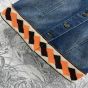 Valentino DENIM SKIRT WITH JACQUARD TRIMS