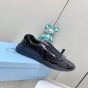 Patent leather and technical fabric Prada America's Cup sneakers