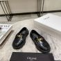 CELINE MARGARET LOAFER WITH TRIOMPHE CHAIN in POLISHED BULL