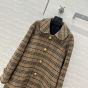 Celine Victoire mac in Prince of Wales wool