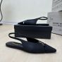 YSL BABYLONE slingback flats in satin crepe