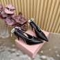 MIU MIU Nappa leather slingback pumps