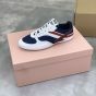 MIU MIU Gymnasium technical fabric and suede sneakers