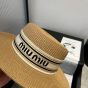 Miu Miu Woven fabric hat