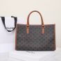 Celine MINI HORIZONTAL CABAS IN TRIOMPHE CANVAS AND CALFSKIN