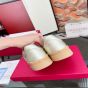 Valentino UPVILLAGE TRAINER IN LAMINATED CALFSKIN WITH NAPPA CALFSKIN LEATHER BAND